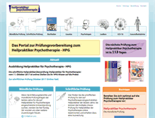 Tablet Screenshot of heilpraktiker-psychotherapie.de
